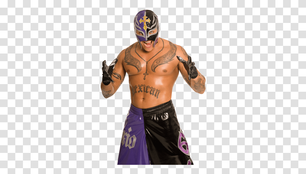 Download Rey Mysterio Free Image And Clipart Rey Mysterio White Screen, Skin, Person, Tattoo, Clothing Transparent Png