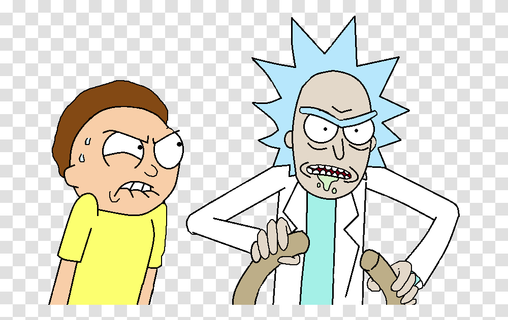 Download Rick And Morty Free Download Rick And Morty, Person, Face, Book, Sunglasses Transparent Png