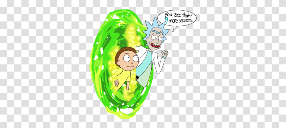 Download Rick And Morty Portal Background Rick And Morty Portal, Comics, Book, Food, Manga Transparent Png