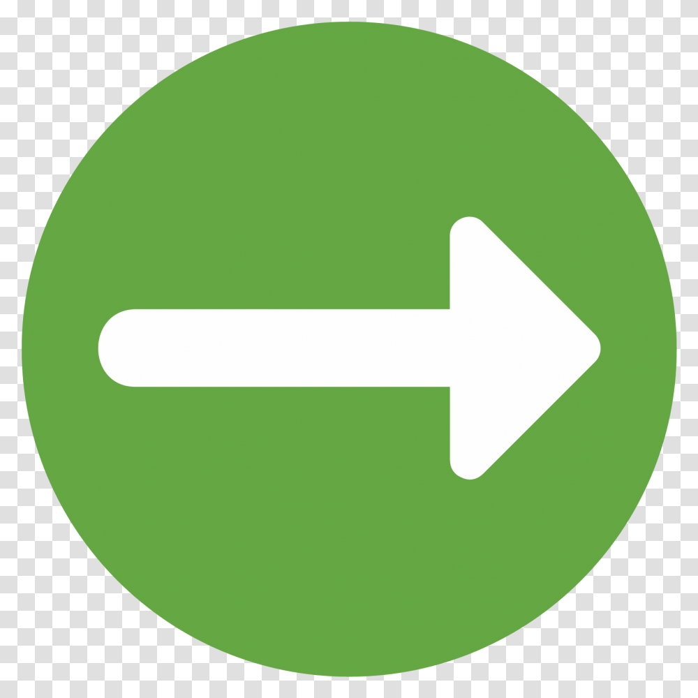 Download Right Arrow Icon Green Circle With Arrow Icon Right Arrow Circle Icon, Symbol, First Aid, Sign, Road Sign Transparent Png