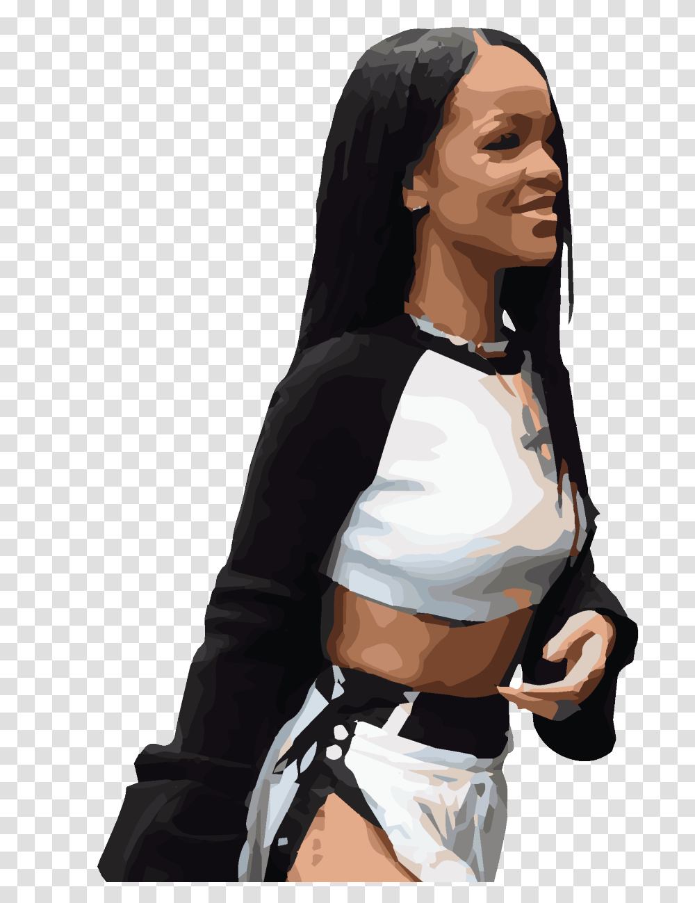 Download Rihanna Tumblr Rihanna Style, Clothing, Sleeve, Person, Long Sleeve Transparent Png