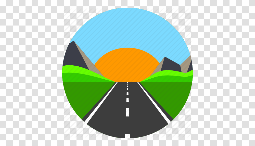 Download Road With Mountan Clipart Road Computer Icons Clip, Balloon, Building Transparent Png