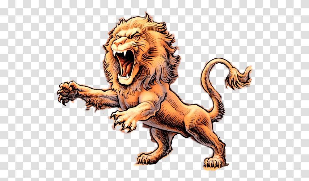 Download Roaring Lion Head, Tiger, Wildlife, Mammal, Animal Transparent Png