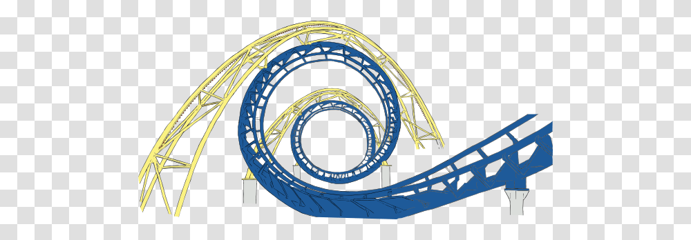 Download Roller Coaster Tracks Clipart, Amusement Park Transparent Png