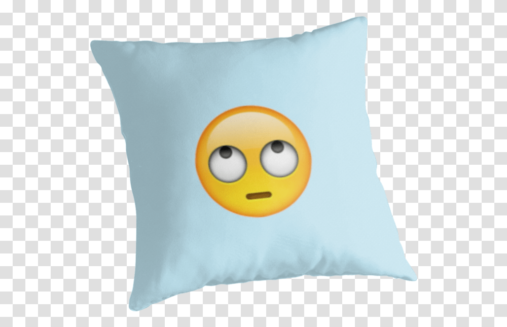 Download Rolling Eyes Emoji Iphone Pillows Full Size Cushion Transparent Png