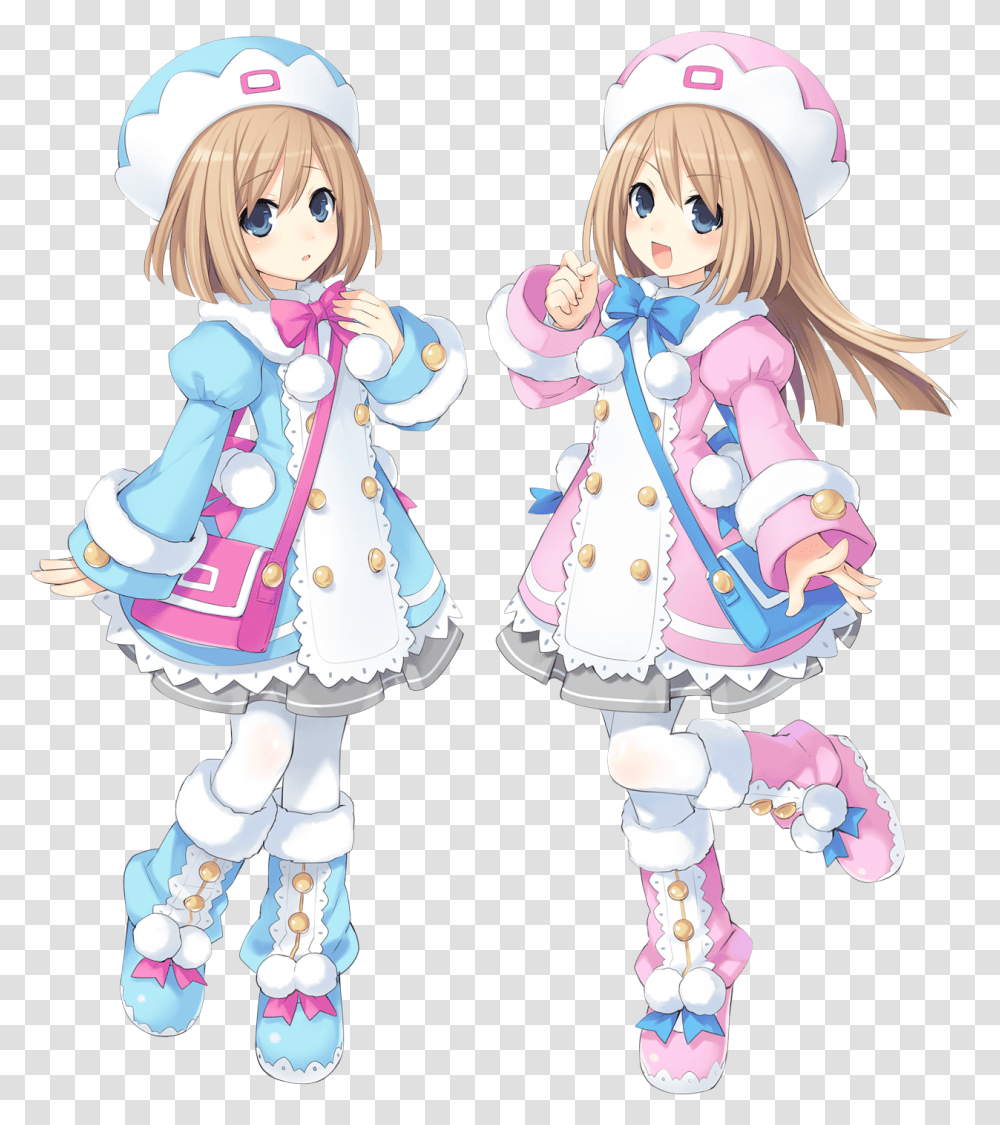 Download Rom And Ram Hyperdimension Neptunia Mk2 Ps3 Game Neptunia Rom And Ram, Doll, Toy, Person, Human Transparent Png