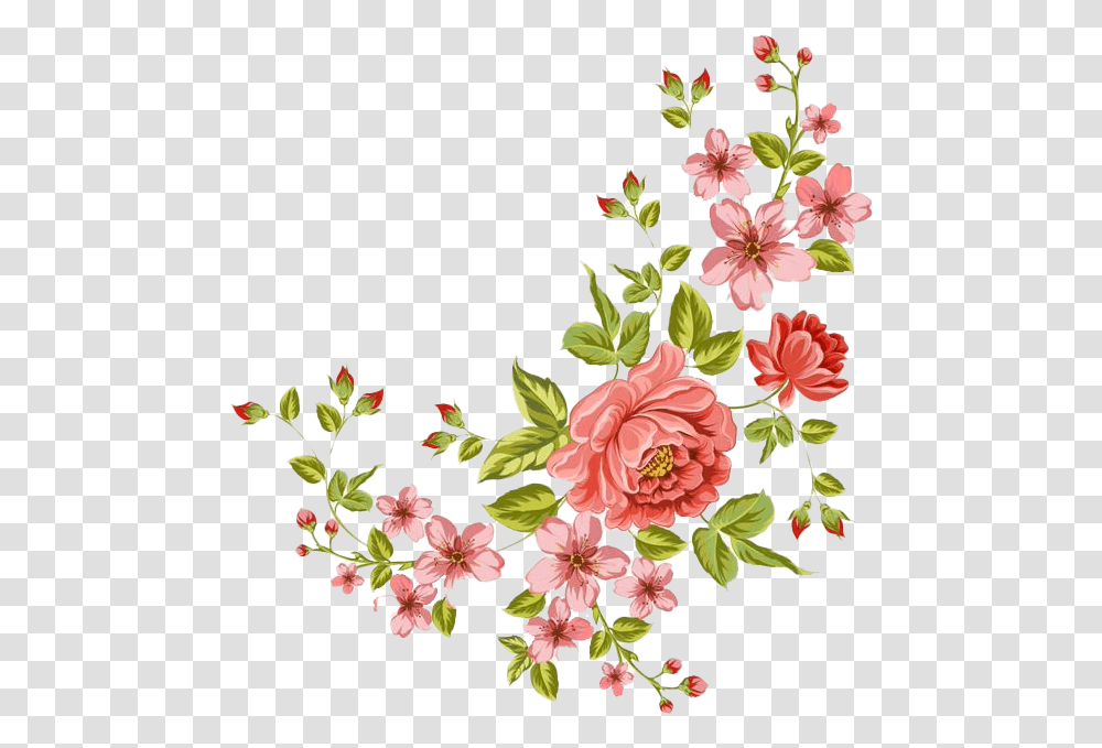 Download Romantic Flower Free Pic Printable Flower Template Card, Plant, Blossom, Floral Design, Pattern Transparent Png