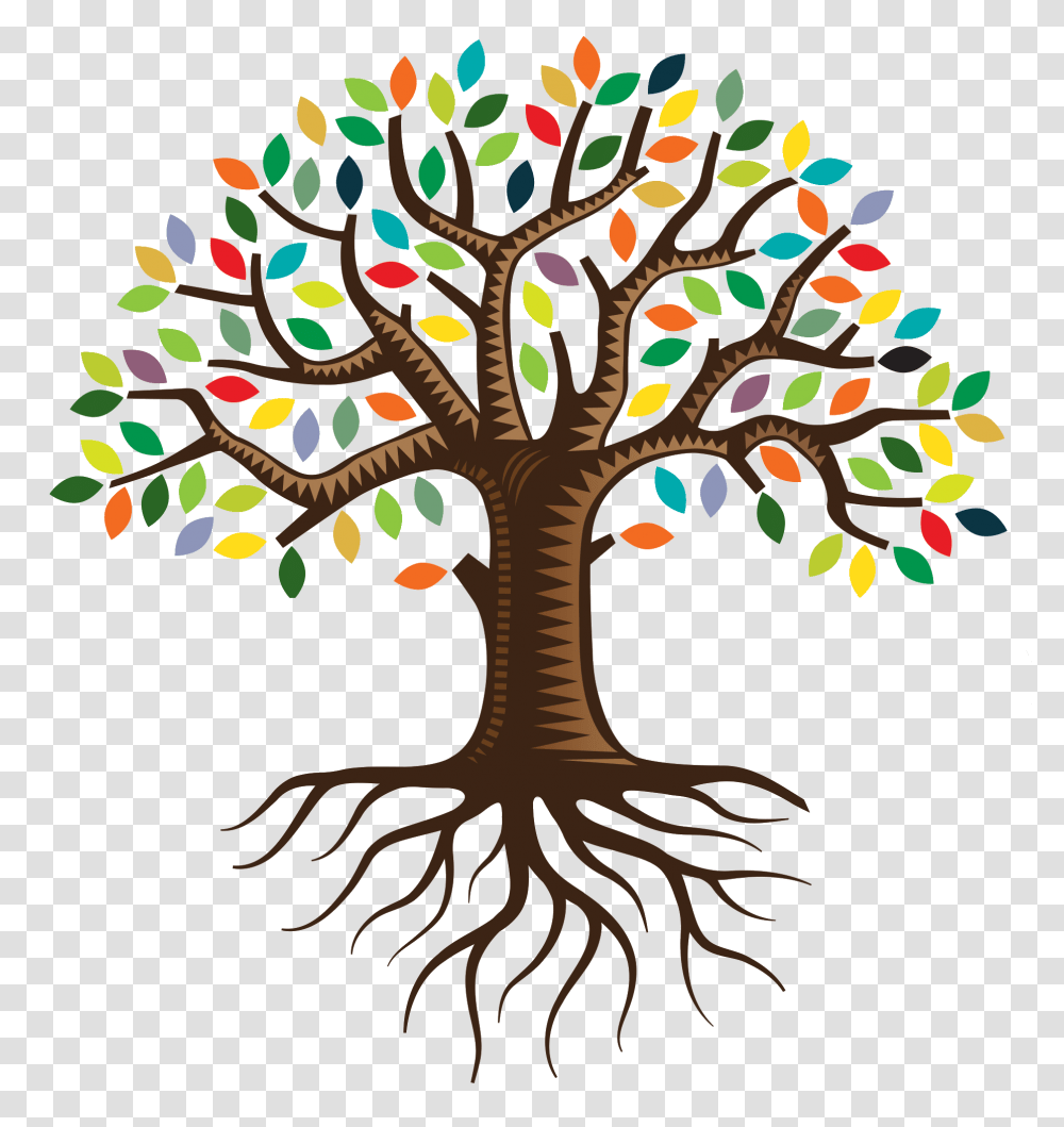 Download Root Qc Family Tree Logo Clip Tree Of Life Clip Art, Plant Transparent Png