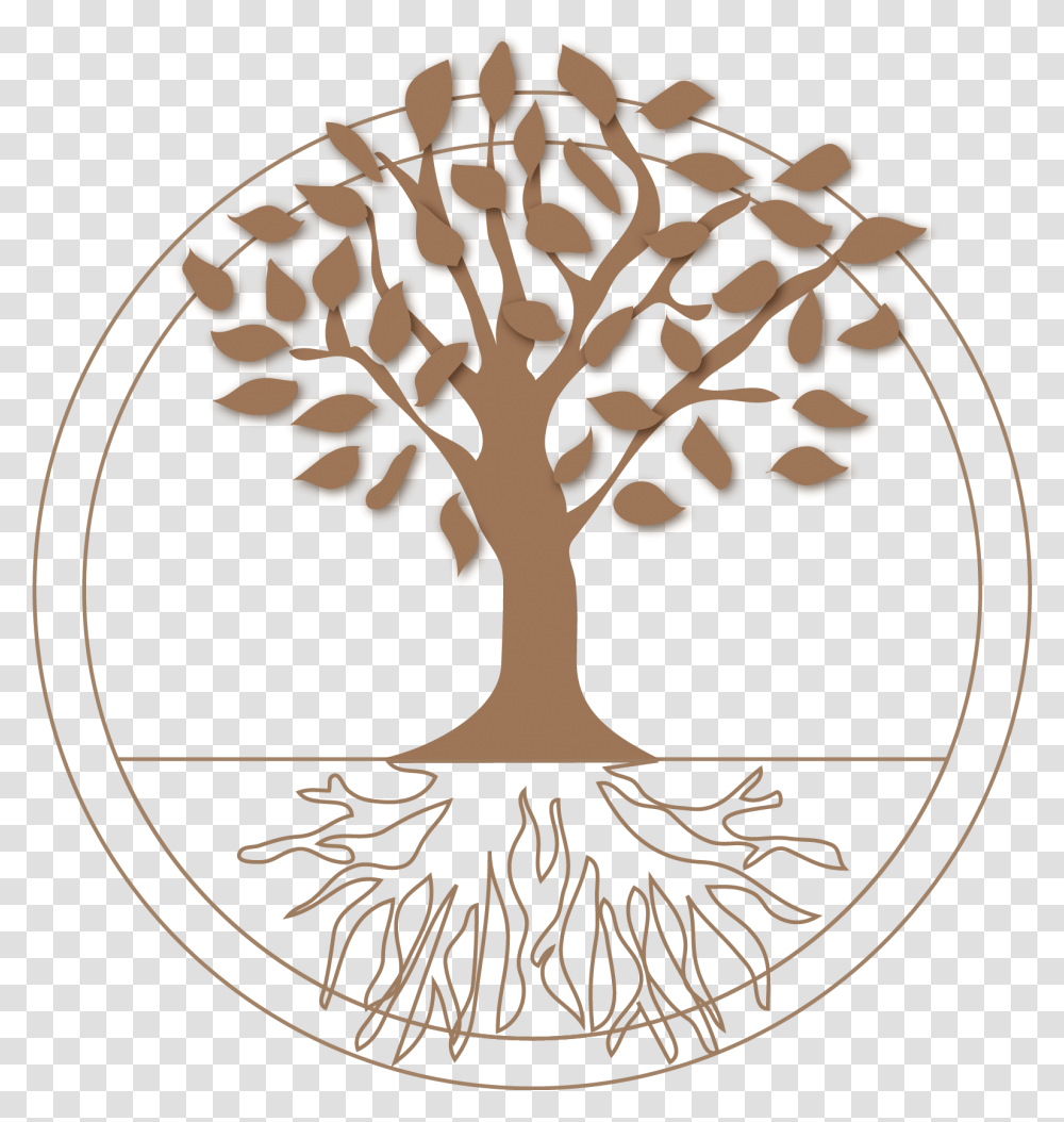 Download Roots Clipart Tree Icon Orchard Full Size Tree, Plant, Chandelier, Lamp, Flower Transparent Png