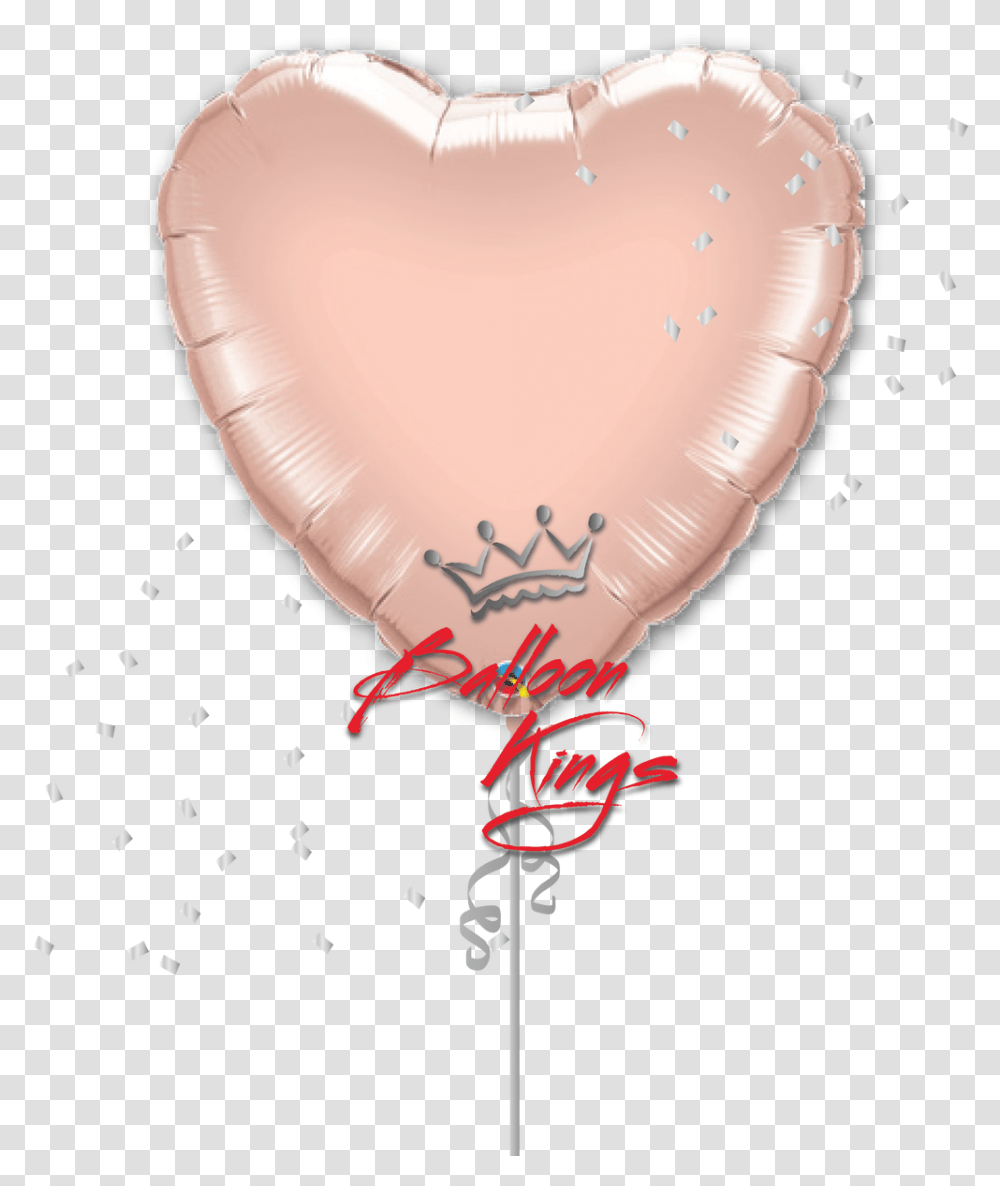 Download Rose Gold Heart Clip Balloon, Mouth, Tongue, Sweets, Food Transparent Png