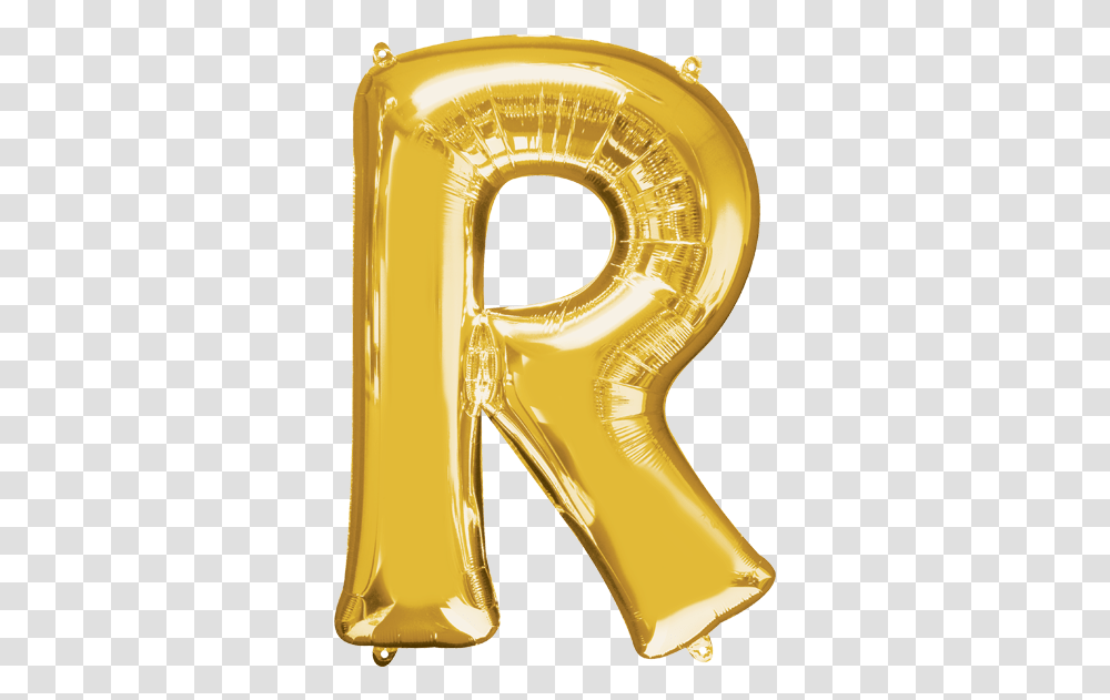 Download Rose Gold Letter R Balloon, Tuba, Horn, Brass Section, Musical Instrument Transparent Png