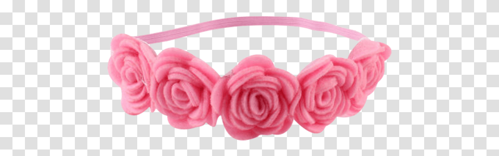 Download Rose Pink Headband Mini Pink Flower Headband, Plant, Blossom, Clothing, Apparel Transparent Png