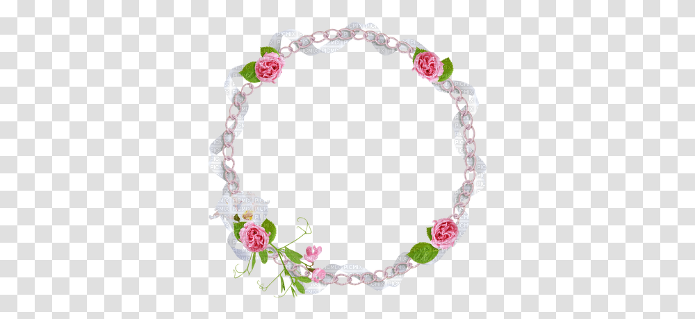 Download Round Frame Clipart Flower Circle Flowers Round Border, Bracelet, Jewelry, Accessories, Accessory Transparent Png