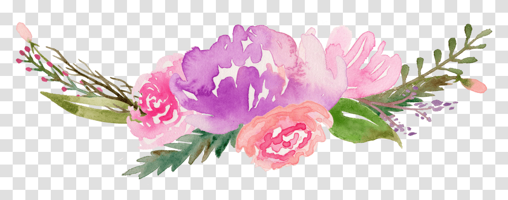 Download Royalty Free Flowers Watercolor Free Clip Art Flowers, Plant, Blossom, Petal, Carnation Transparent Png