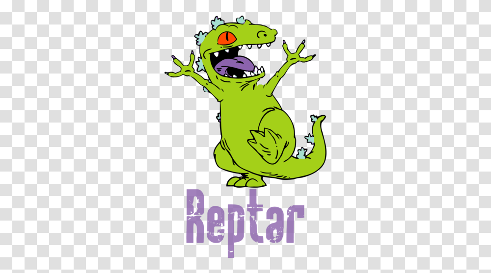 Download Rugrats Characters Image Reptar Rugrats, Poster, Advertisement, Animal, Reptile Transparent Png