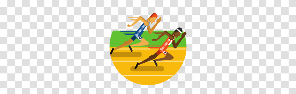 Download Running Track Icon Clipart Sports Track Field Clip Art, Team Sport, Volleyball, Long Jump Transparent Png