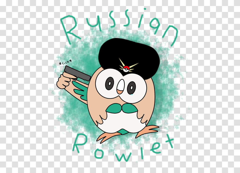 Download Russian Rowlet, Poster, Graphics, Art, Cat Transparent Png