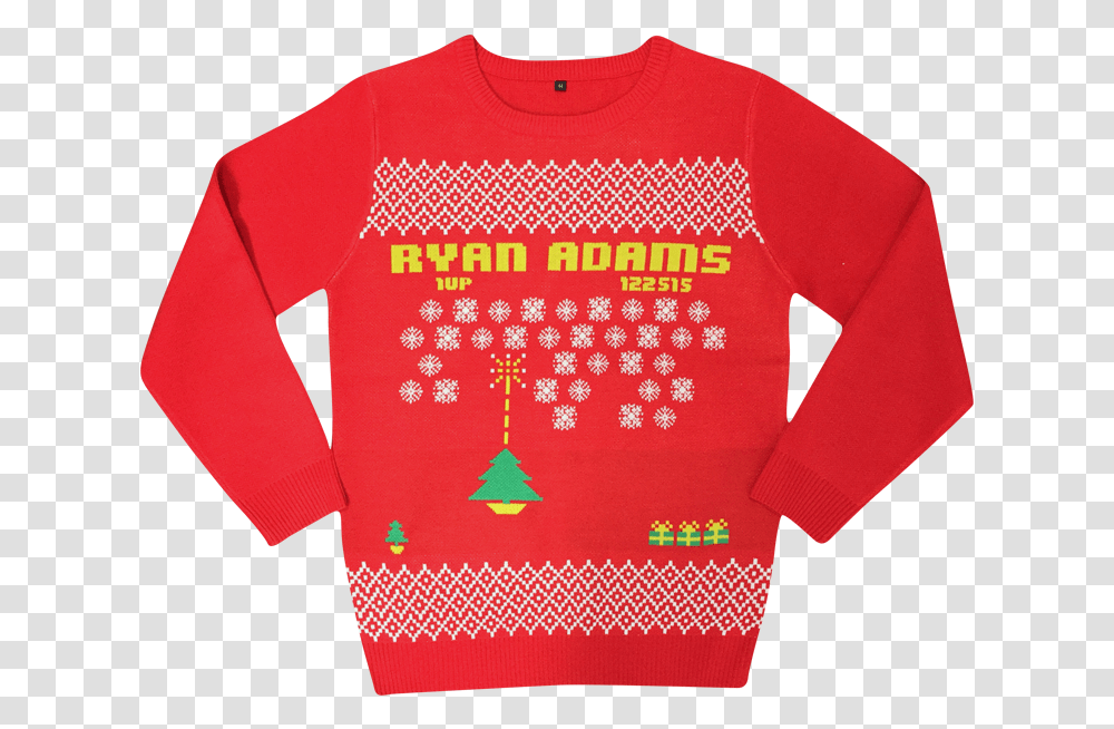 Download Ryan Adams Descendents Ugly Christmas Sweater Ugly Christmas Sweater, Clothing, Apparel, Sweatshirt, Sleeve Transparent Png