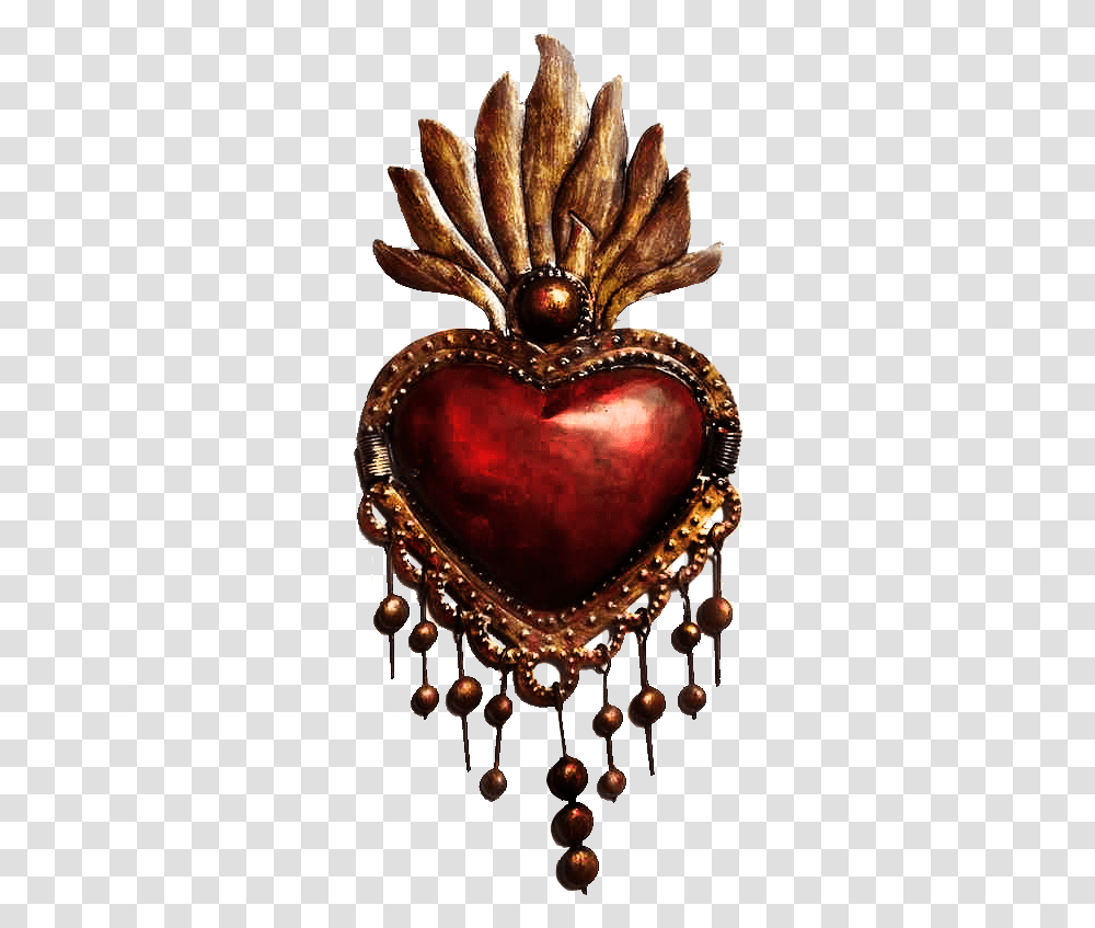 Download Sacred Heart, Chandelier, Lamp, Jewelry, Accessories Transparent Png