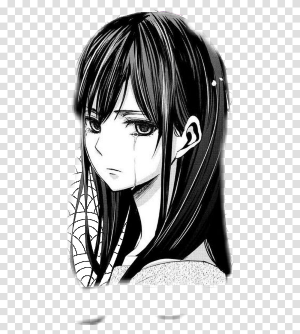 Download Sad Anime Manga Girl Image Sad Crying Anime Girl, Comics, Book, Person, Human Transparent Png