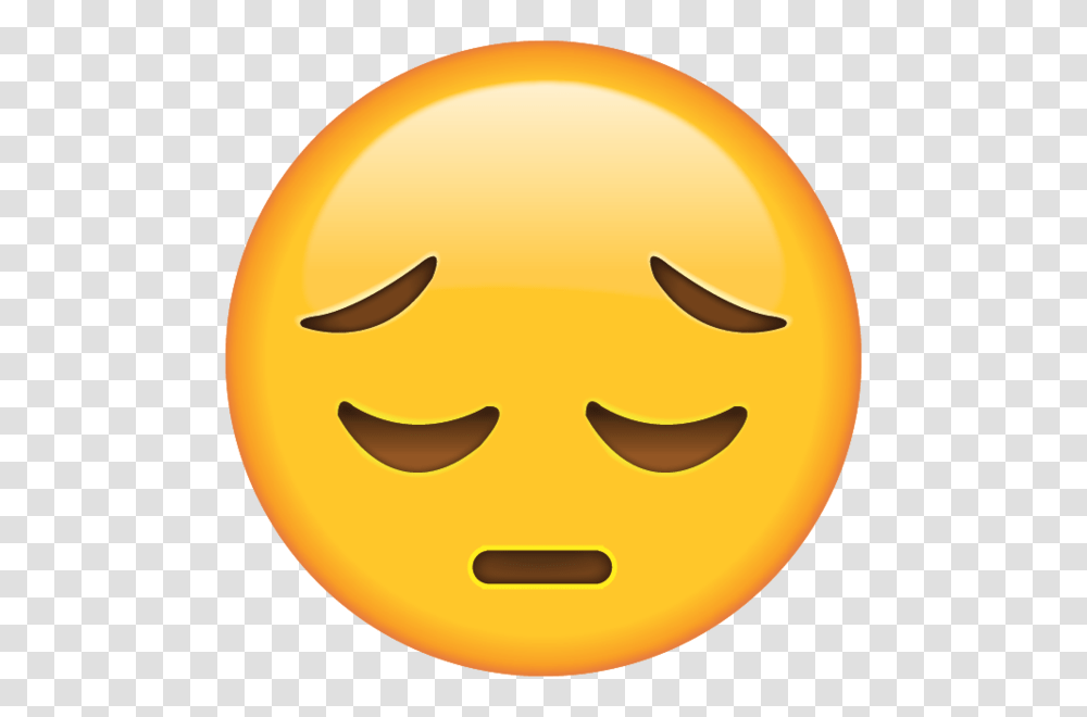 Download Sad Emoji Icon In Emoji Island, Food, Egg, Plant, Halloween Transparent Png
