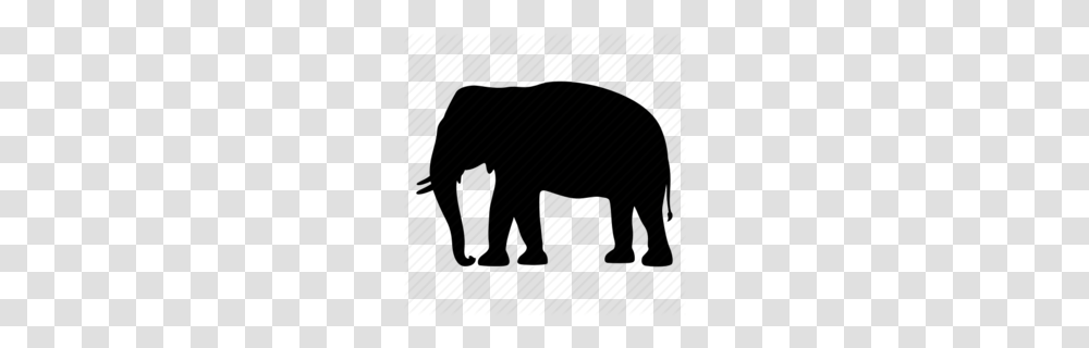 Download Safari Animal Silhouette Clipart Indian Elephant, Piano, Mammal, Wildlife Transparent Png