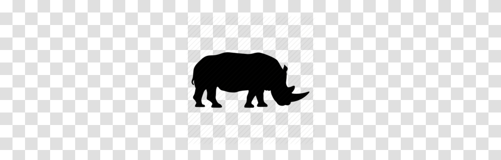 Download Safari Silhouette Clipart Rhinoceros Silhouette Pig, Animal, Dinosaur, Mammal Transparent Png