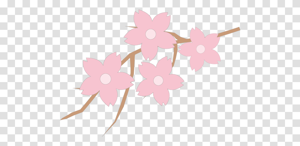 Download Sakura Tree Season Illustration Free, Plant, Flower, Blossom, Petal Transparent Png