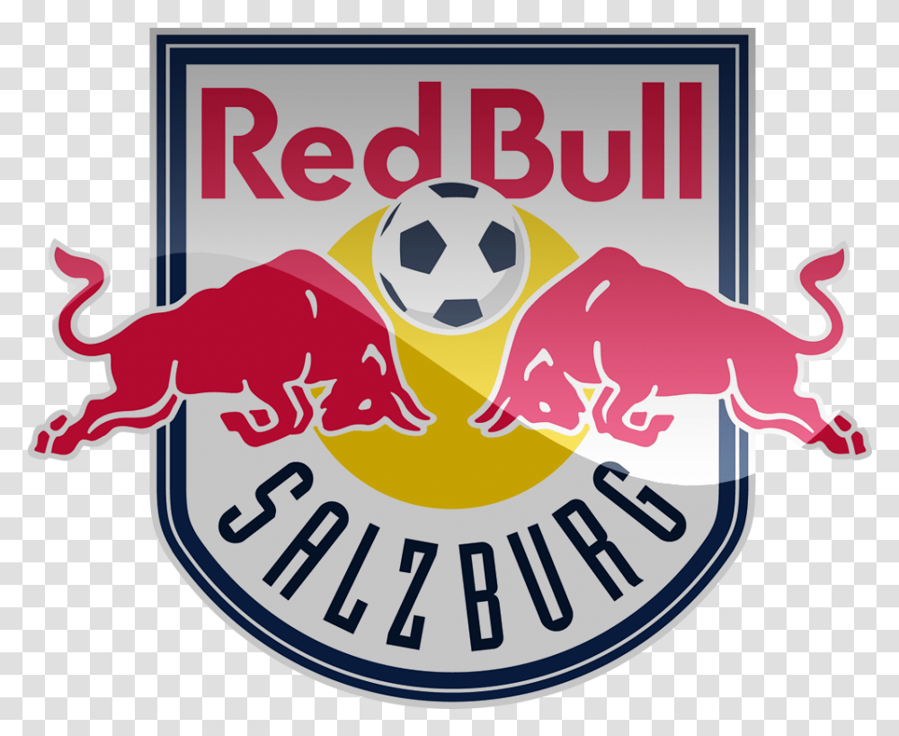 Download Salzburg Hd Football Logos Red Bull Logo Leipzig Red Bull Salzburg, Label, Text, Advertisement, Poster Transparent Png
