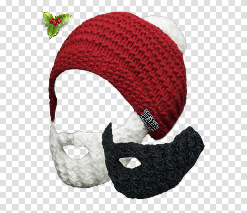 Download Santa Beardo Combo Christmas Day, Clothing, Apparel, Beanie, Cap Transparent Png