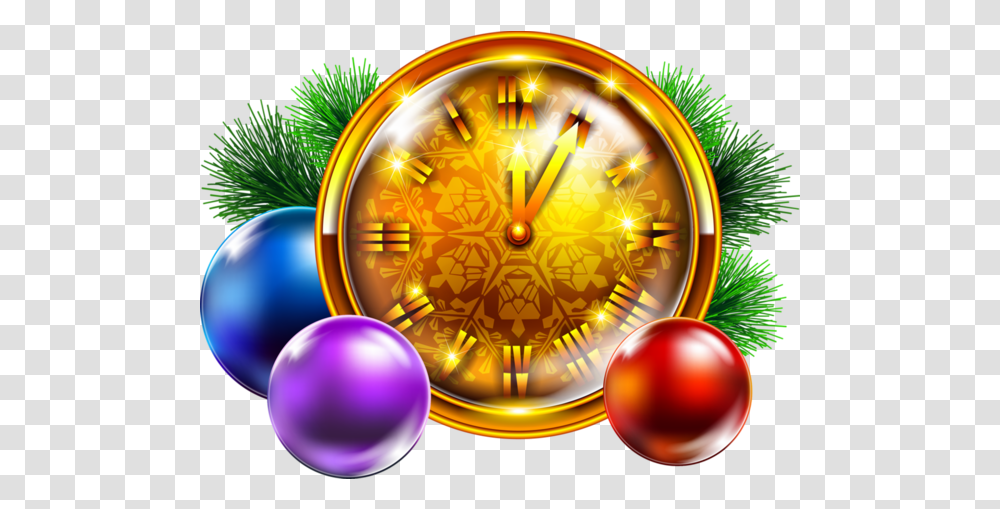 Download Santa Claus Christmas Clock Fir Pine Family For Christmas Day, Sphere, Graphics, Art, Purple Transparent Png