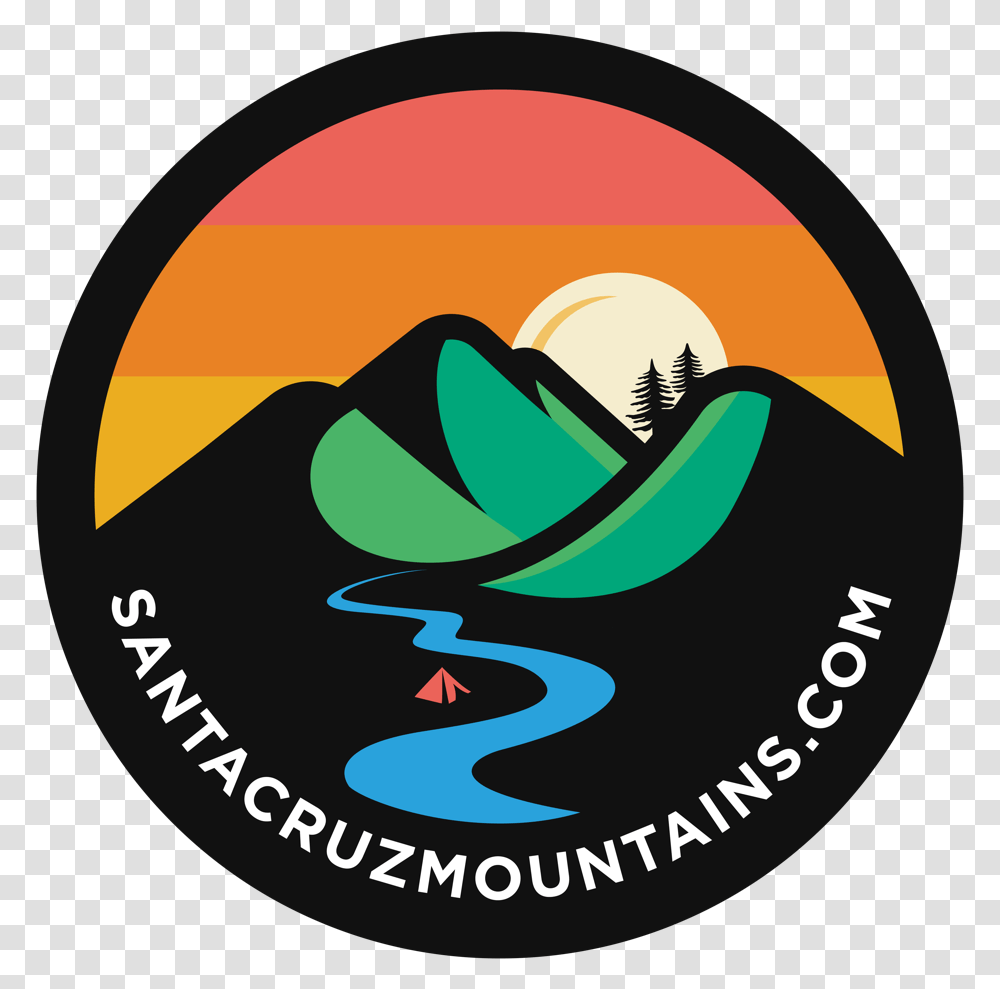 Download Santa Cruz Mountains Logo Santa Cruz Mountains Logo, Text, Symbol, Poster, Label Transparent Png