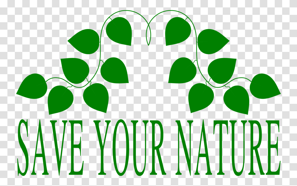 Download Save Our Nature Clipart Nature Natural Environment Clip, Label, Plant, Vase Transparent Png