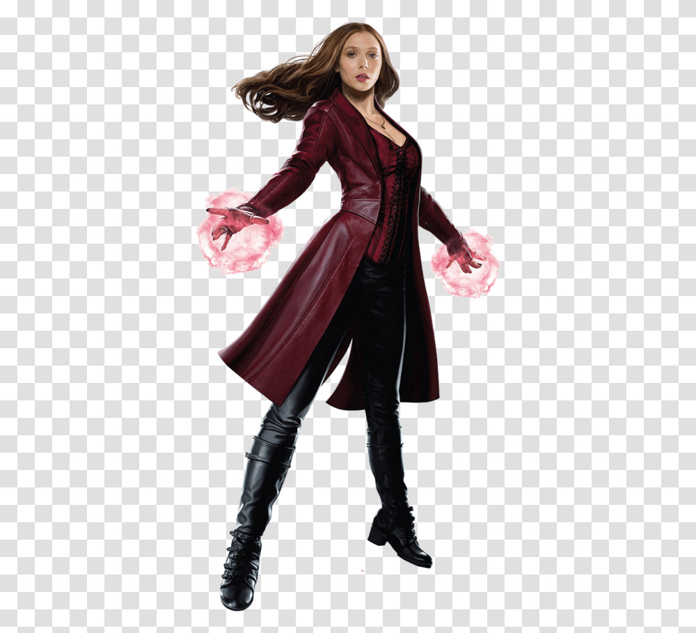 Download Scarlet Witch Pic Scarlet Witch Costume Endgame, Person, Performer, Coat Transparent Png