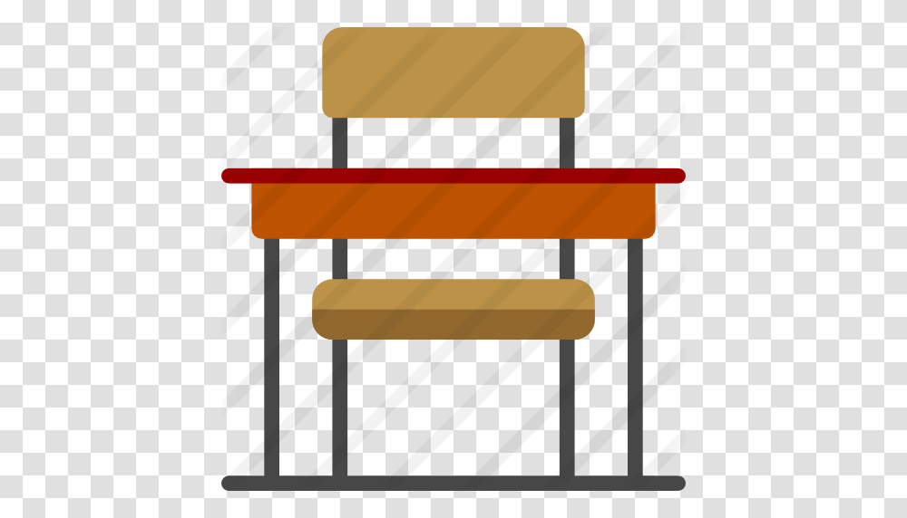 Download School Chair Icon Clipart Table Office Desk Chairs, Furniture, Tabletop, Mailbox, Stand Transparent Png