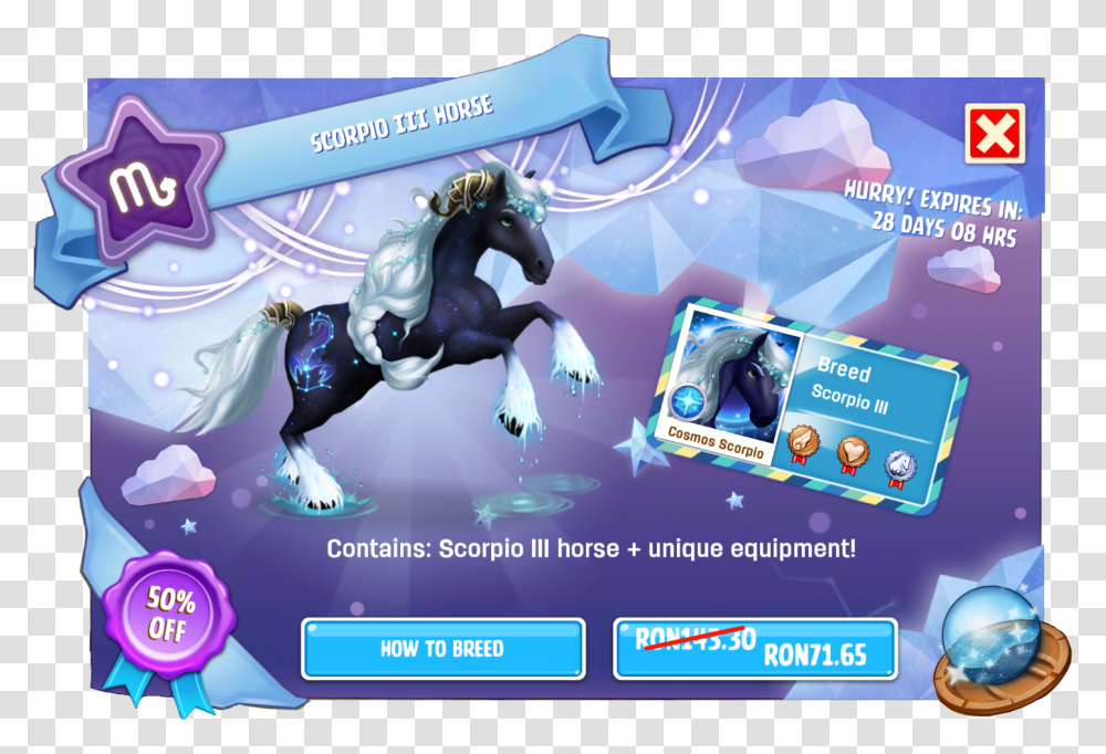 Download Scorpio Cartoon, Horse, Mammal, Animal, Flyer Transparent Png