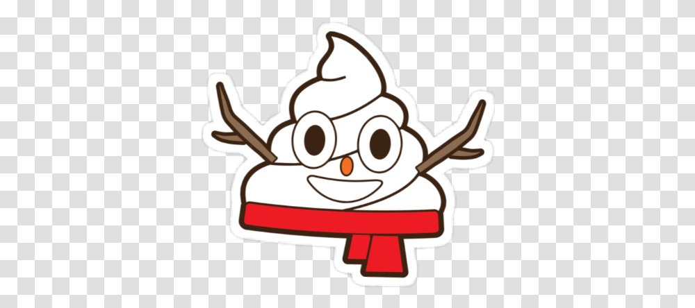 Download Scsnowman Sticker Poop Emoji Snowman Full Size Christmas Poop Emoji, Doodle, Drawing, Art, Angry Birds Transparent Png