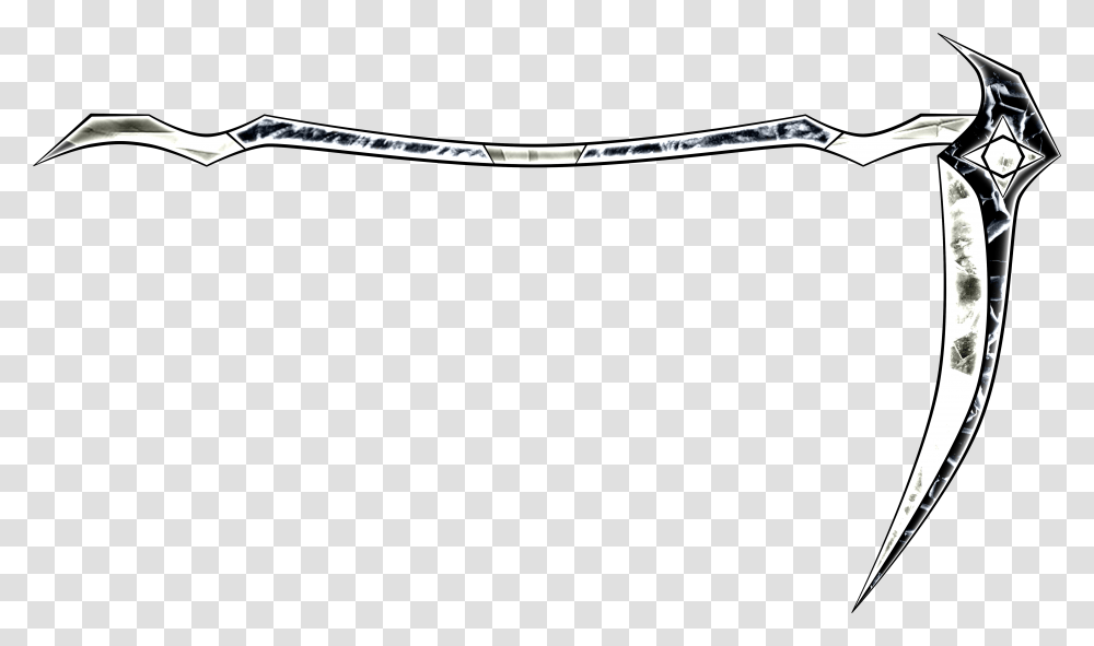 Download Scythe Image With No Clip Art, Bow, Weapon, Weaponry, Sword Transparent Png