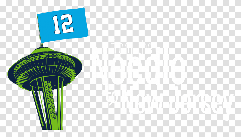 Download Seahawks Space Needle Illustration, Text, Graphics, Art, Alphabet Transparent Png