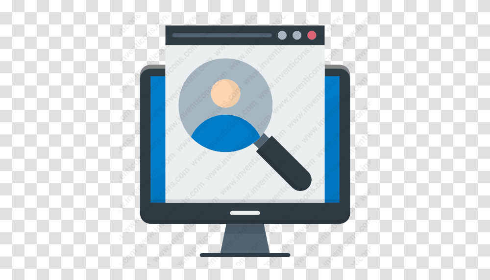 Download Searching Vector Icon Inventicons Circle, Electronics, Monitor, Screen, Display Transparent Png