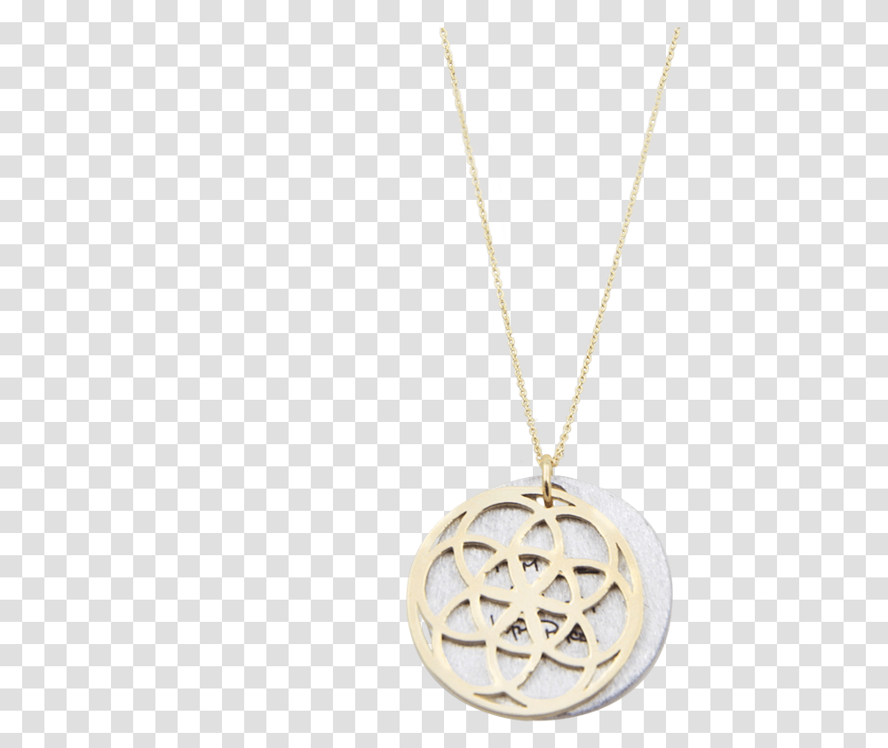Download Seed Of Life Necklace 14k Gold Locket Full Size Solid, Pendant, Jewelry, Accessories, Accessory Transparent Png