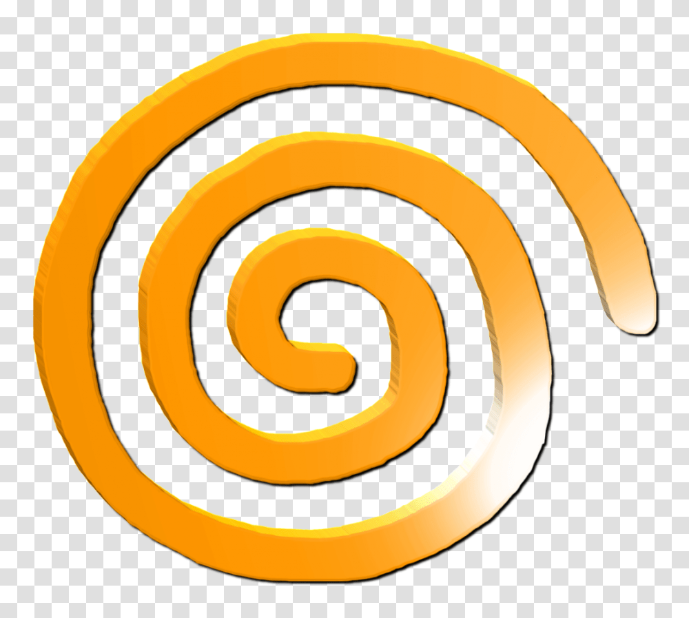 Download Sega Orange Swirl Company Logo, Spiral, Coil, Tape Transparent Png