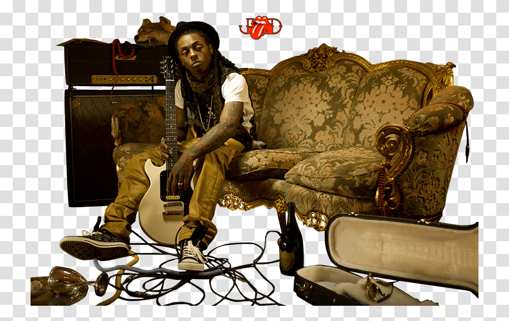 Download Share This Image Lil Wayne Rebirth Album Cover Jonathan Mannion Lil Wayne, Furniture, Couch, Person, Shoe Transparent Png