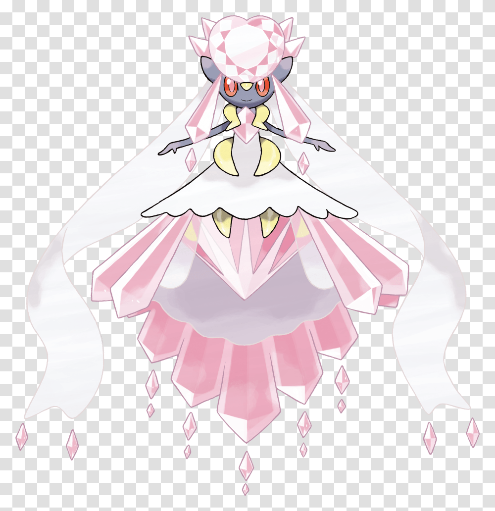 Download Shiny Mega Gengar Diancie In Omega Ruby And Pokemon Mega Diancie, Clothing, Costume, Art, Leisure Activities Transparent Png
