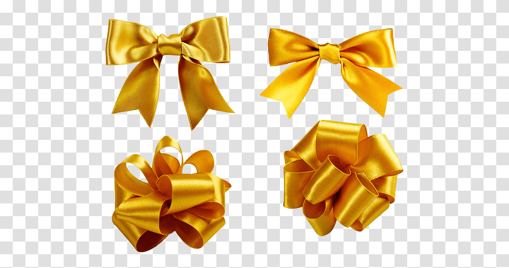 Download Shoelace Knot Ribbon Golden Gold Ribbon For Gift Ribbon Gold For Gift, Nature, Tie, Accessories, Accessory Transparent Png
