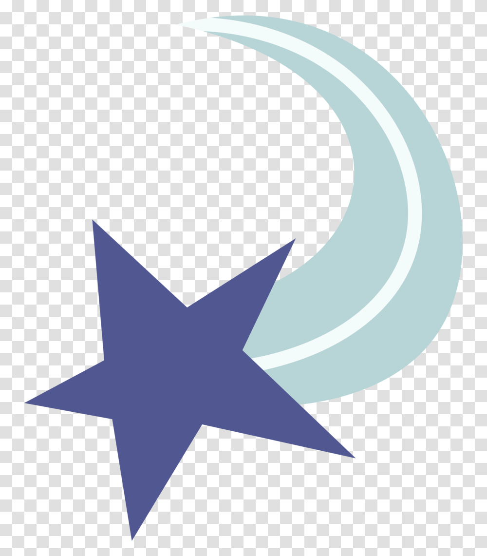 Download Shooting Star Mlp Cutie Mark Star, Symbol, Logo, Trademark, Cross Transparent Png