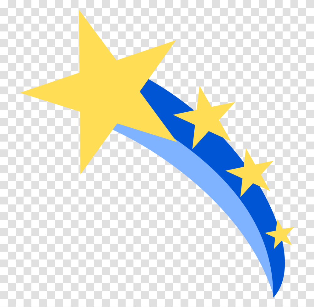 Download Shooting Star Vector Vector Shooting Star Clipart, Symbol, Cross, Star Symbol, Flag Transparent Png