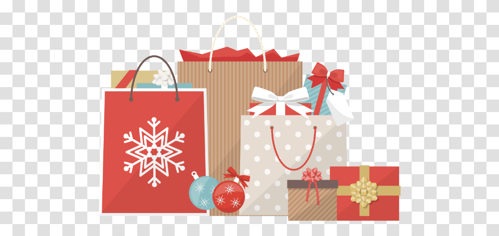 Download Shop All Gifts Christmas Shopping Banner Full Christmas Shopping Banner, Shopping Bag, Birthday Cake, Dessert, Food Transparent Png