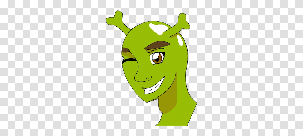 Download Shrek Anime By Iemilynx Anime Shrek, Green, Face, Plant, Angry Birds Transparent Png