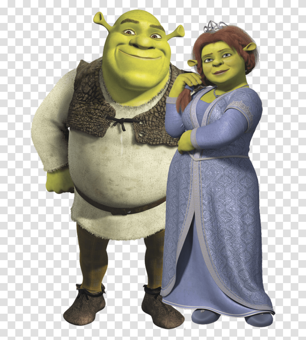 Download Shrek Pic Shrek And Fiona, Figurine, Person, Costume Transparent Png